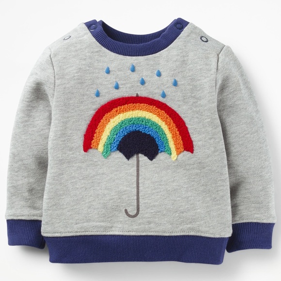 grey rainbow sweatshirt